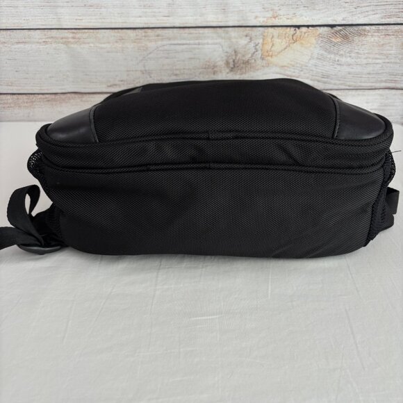 Kenneth Cole Reaction Backpack Laptop Canvas Slim Black Bag - Picture 5 of 14